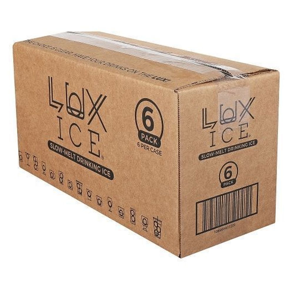Lux Ice Slow Melt Drinking Ice, 6 count -- 6 per case