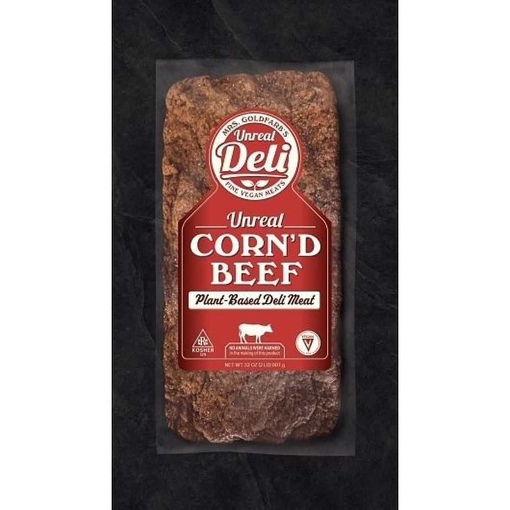 Unreal Unsliced Plant Based Deli Cornd Beef Slabs, 4 Pound 2 per case