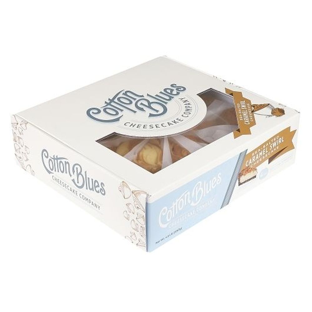 Cotton Blues Sea-salted Caramel Swirl Quarter Cheesecake, 19 Ounce -- 6 Per Case