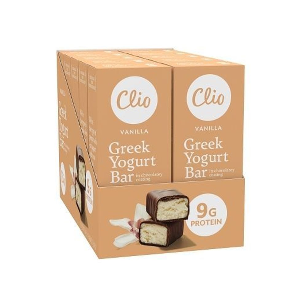 Clio Chocolate Covered Vanilla Greek Yogurt Bar, 1.76 Ounce -- 10 Per Case