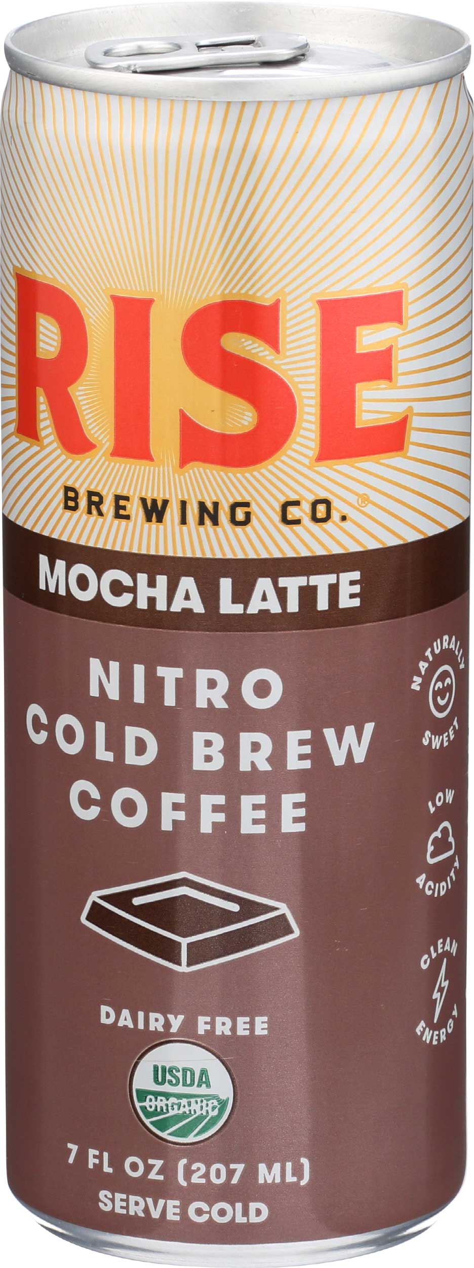 Rise Brewing Co. Oat Milk Mocha Nitro Cold Brew Coffee, 7 Fluid Ounce -- 12 Per Case