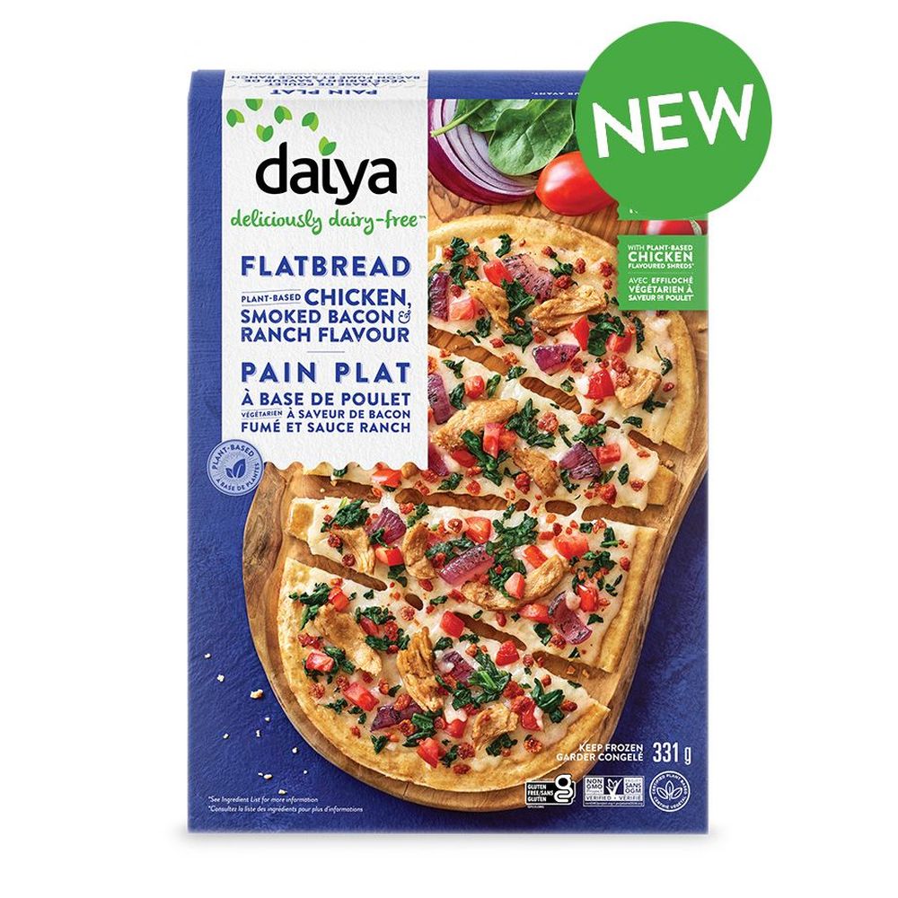 Daiya Plant-Based Chicken Smoked Bacon and Ranch Flavour Flatbread, 11.7 Ounce -- 8 per case