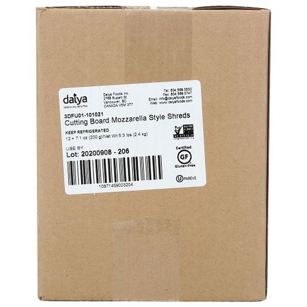 Daiya Dairy-Free Chipotle Cheddar Shreds, 7.1 Ounce - 12 per case