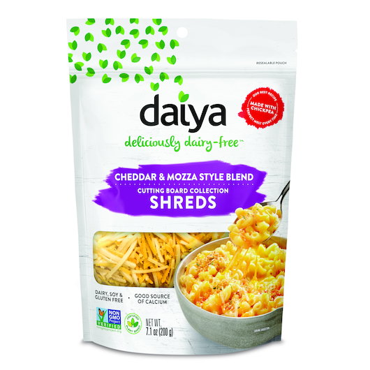 Daiya Plant Based Cutting Board Cheddar and Mozzarella Cheese Shreds, 7.1 Ounce -- 12 per case