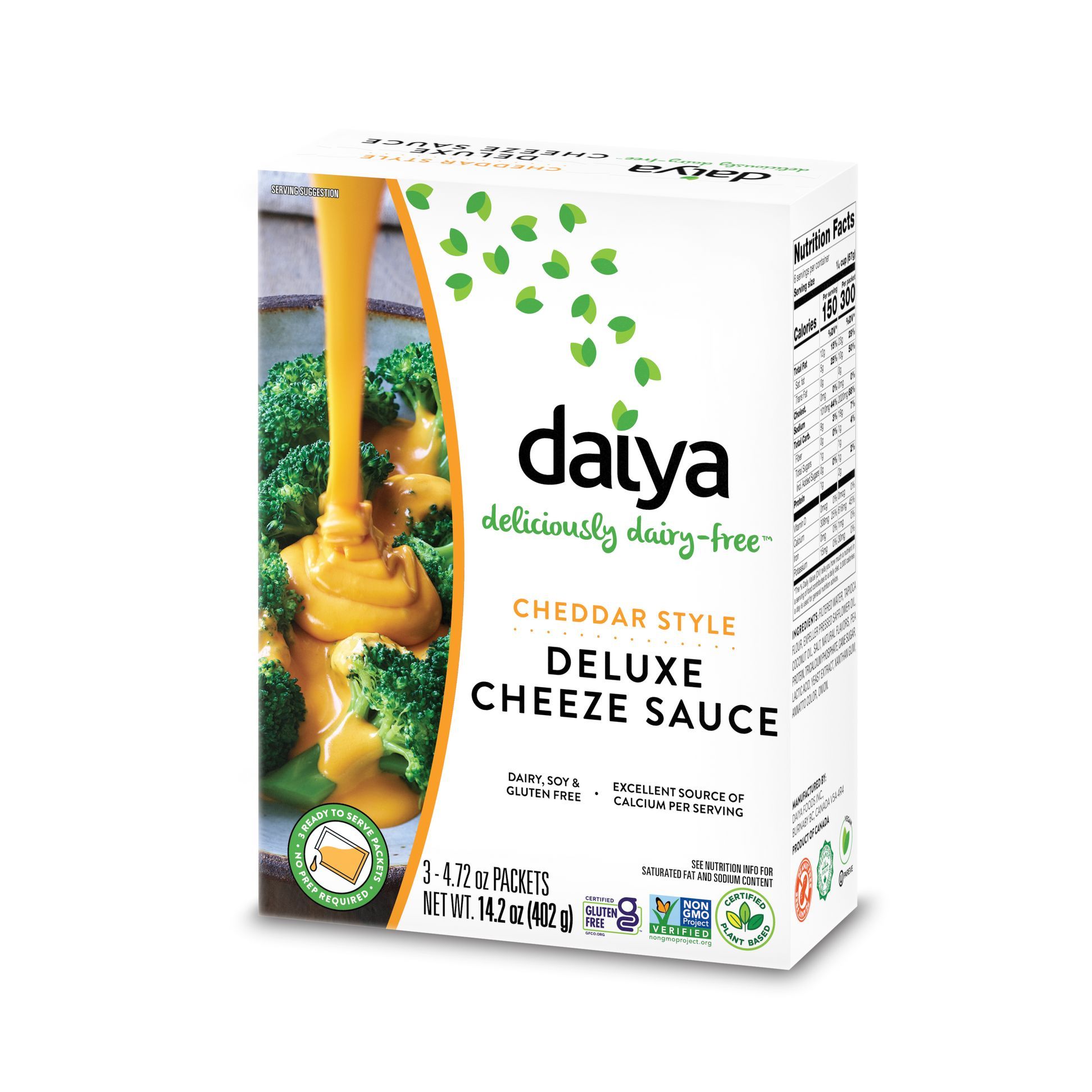 Daiya Cheddar Style Deluxe Cheese Sauce, 14.2 Ounce -- 8 Per Case