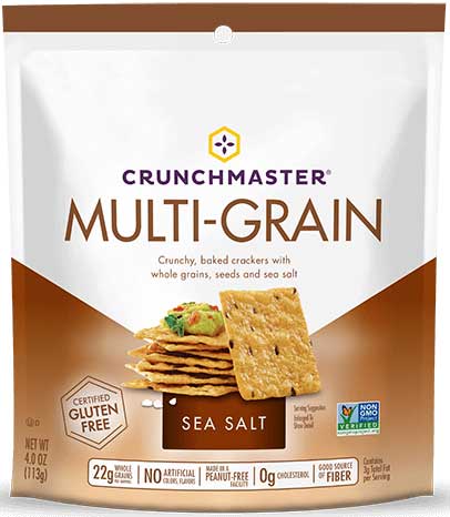 Crunchmaster Sea Salt Multi Grain Cracker, 4 Ounce -- 12 Per Case