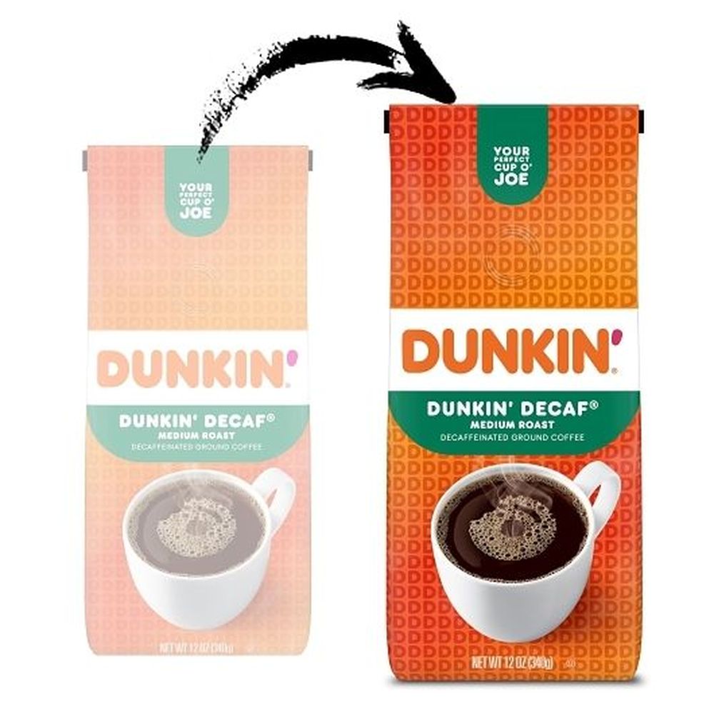 Dunkin Decaf Original Blend Medium Roast Decaffeinated Coffee, 12 Ounce -- 6 Per Case