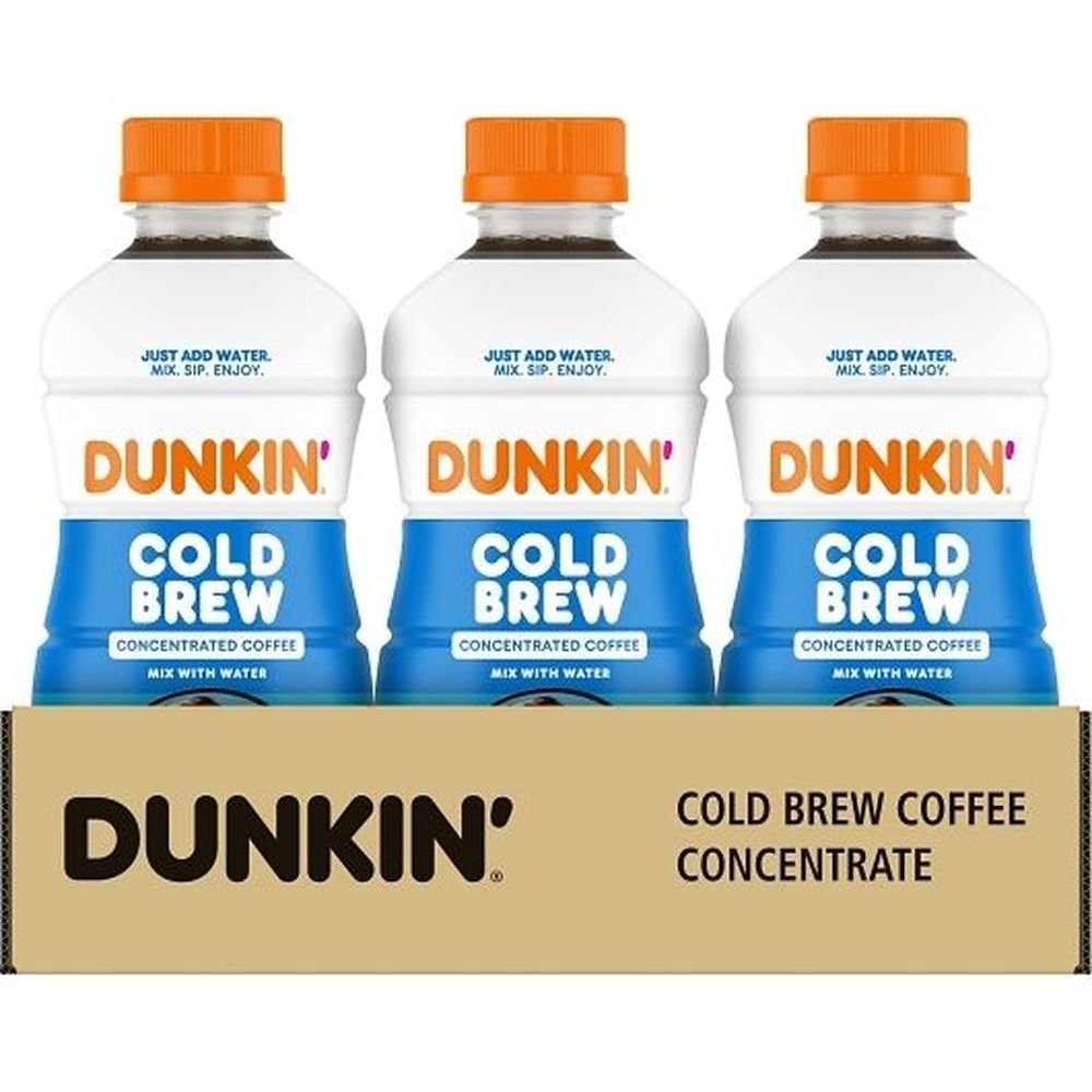 Dunkin Black Cold Brew Coffee Concentrate, 31 Fluid Ounce -- 6 Per Case