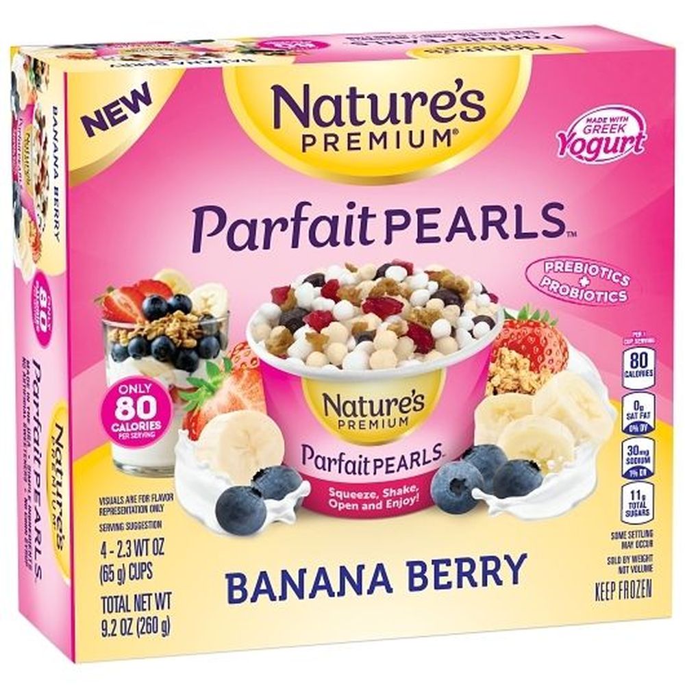 Natures Premium Banana Berry Parfait Pearls, 4 Count -- 8 Per Case