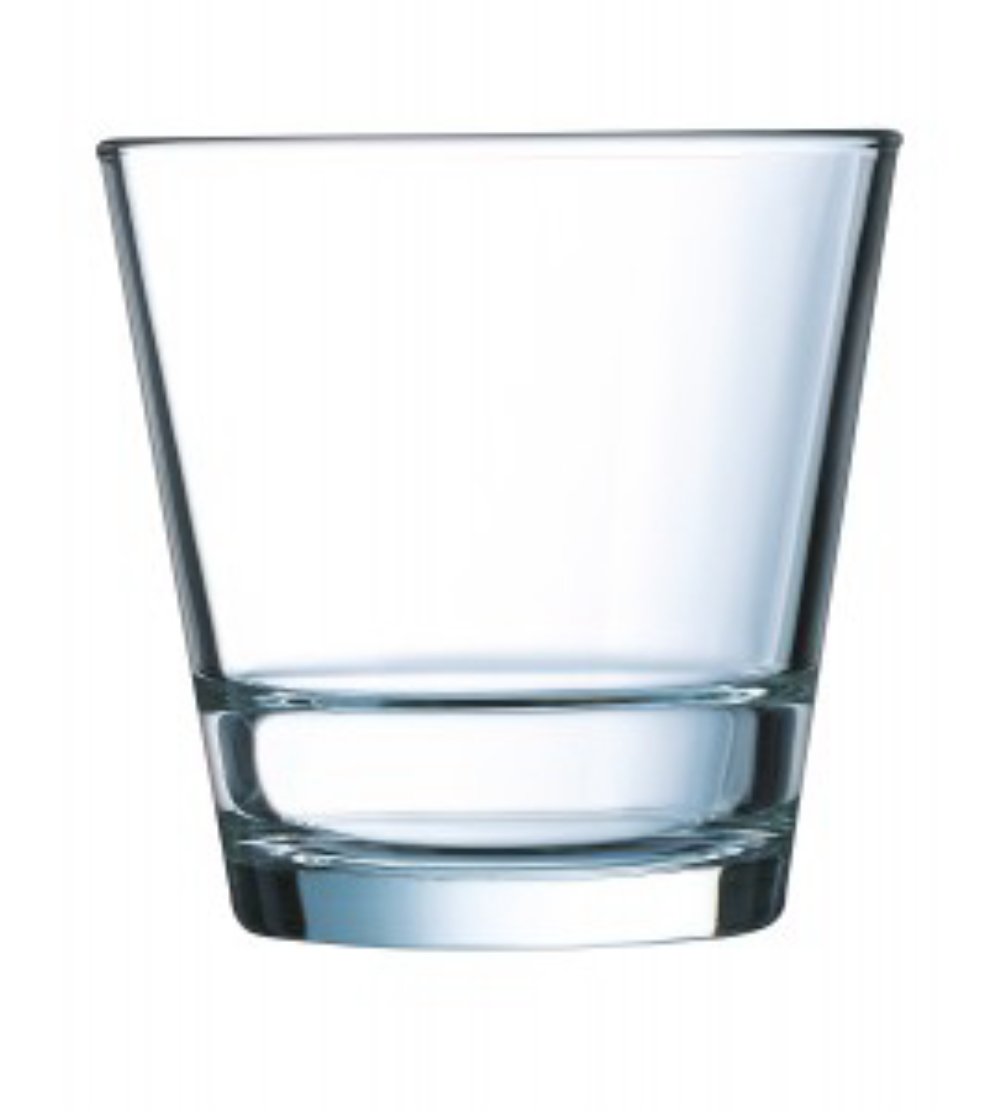 Arcoroc Stack Up Double Old Fashioned Rocks Glass, 12 Ounce -- 12 Per Case