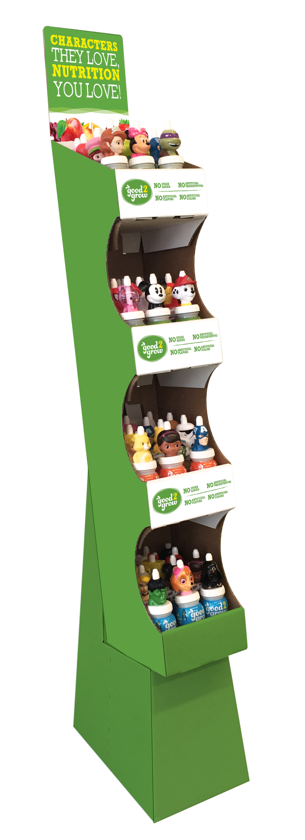 good2grow Mixed Fruit Juice - Floor Display -- 48 per case.