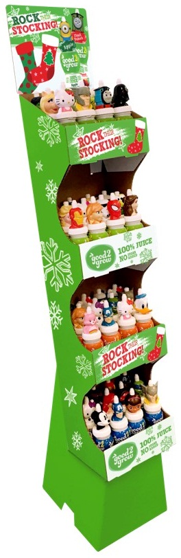 Good2grow 6 Flavor Fruit Juice Display -- 48 per case