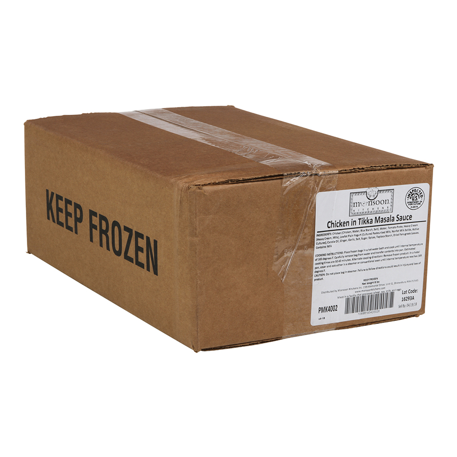 Monsoon Kitchens Chicken In Tikka Masala Sauce, 4 Pound -- 2 Per Case
