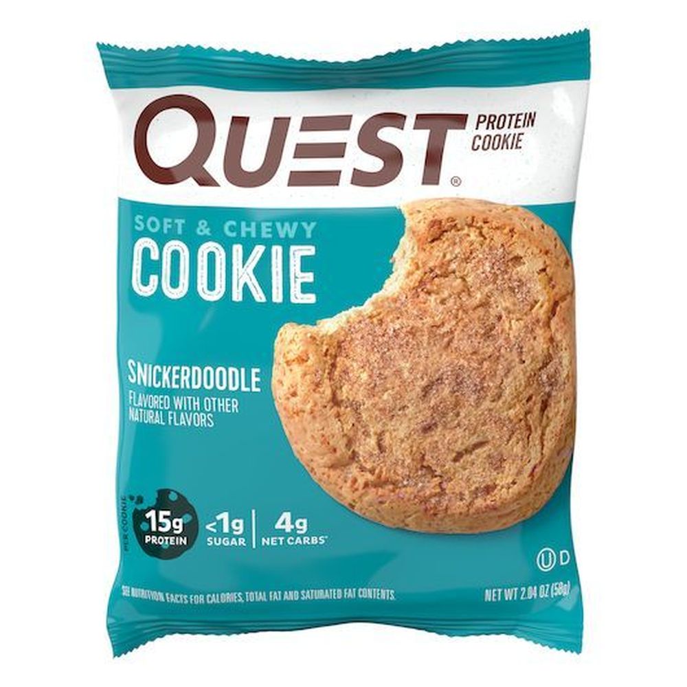 Quest Chocolate Chip and Snickerdoodle Protein Cookie - Countertop, 48 count