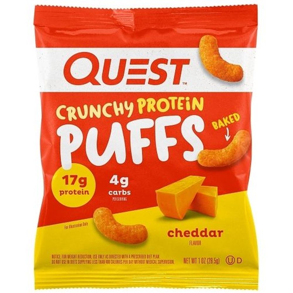 Quest Cheddar Protein Puffs, 1 Ounce -- 80 Per Case
