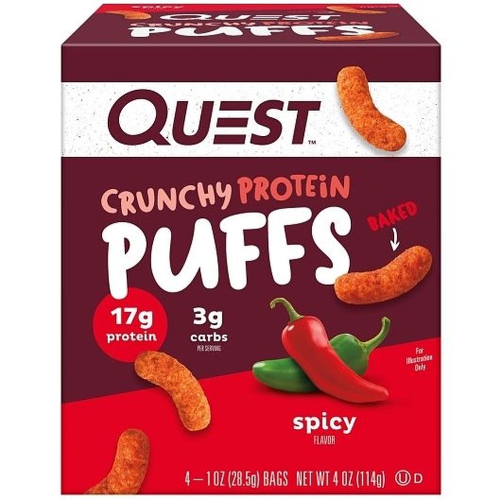 Quest Spicy Protein Puffs, 1 Ounce -- 80 per case