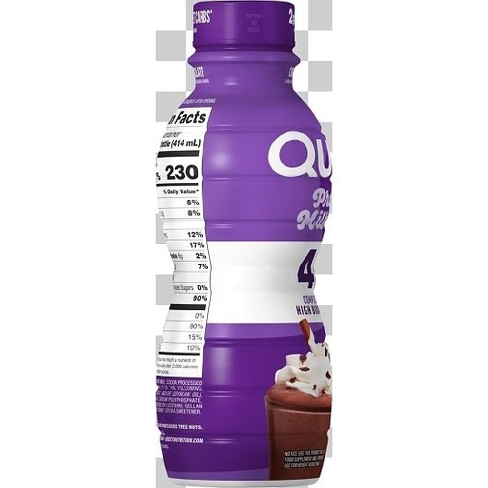Quest High Protein Chocolate Milkshake, 14 Fluid Ounce -- 12 Per Case