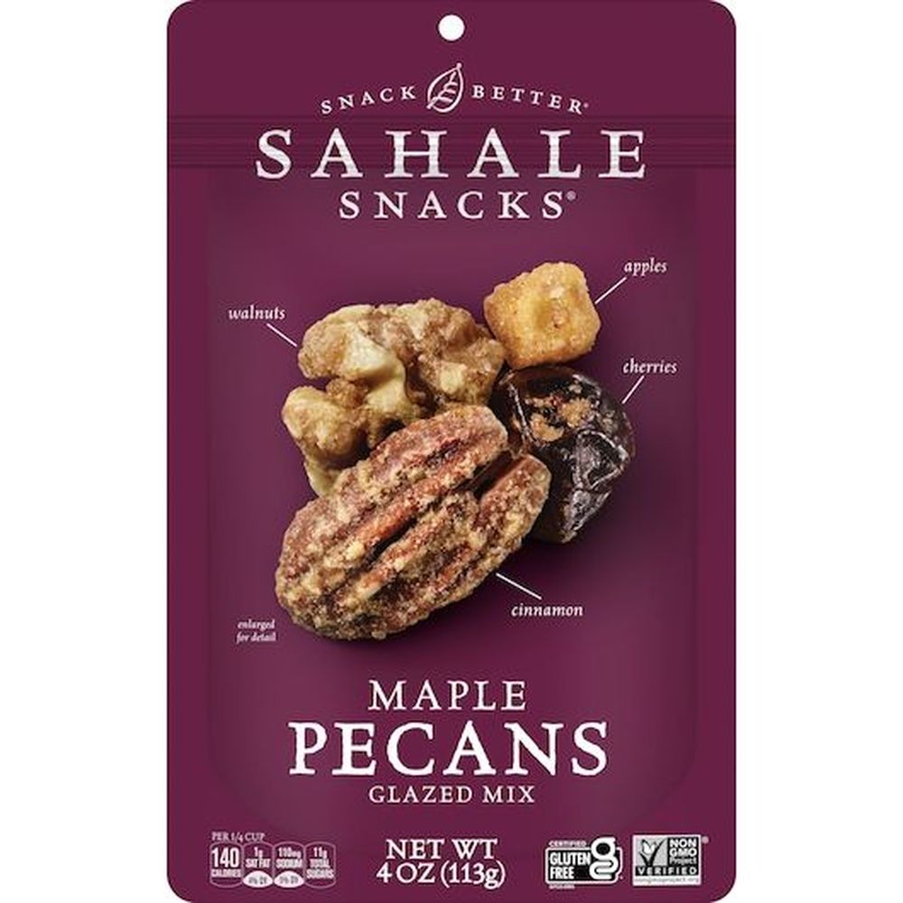 Sahale Snacks Mezcla Glaseada De Nueces Pecanas Con Jarabe De Arce, 4 Onzas -- 6 Por Caja