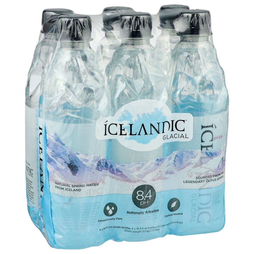 Icelandic Glacial Natural Spring Water, 101.4 Fluid Ounce -- 4 Per Case