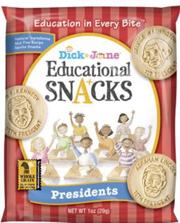 Dick & Jane President Educational Snack, 1 Ounce -- 120 Per Case