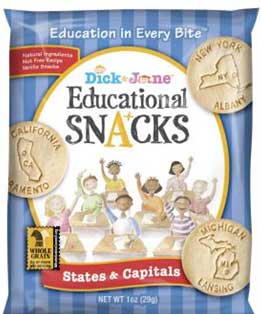 Dick & Jane States & Capitals Educational Snack, 1 Ounce -- 120 Per Case