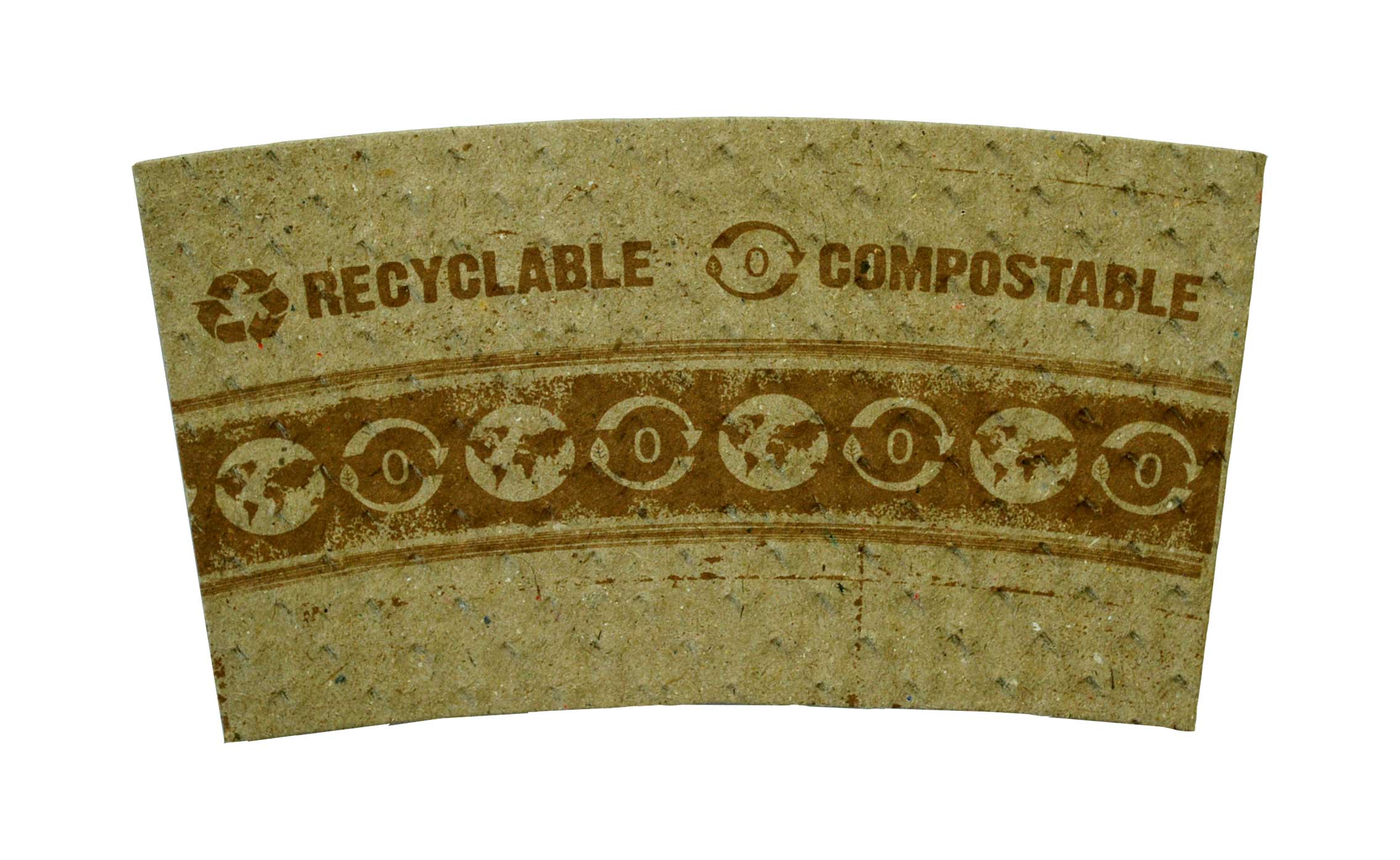 World Centric 100 Percent Pcw Paper Hot Cup Sleeve, 8 Ounce -- 1000 Per Case