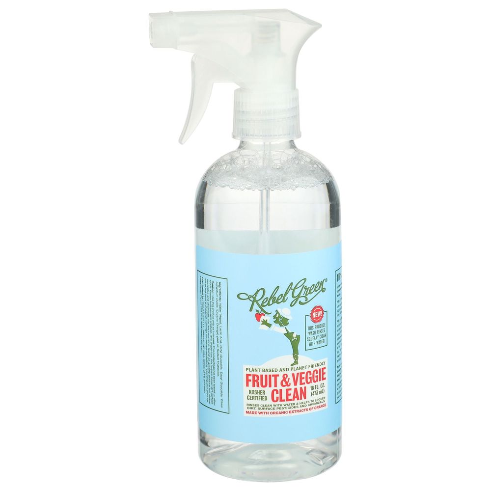 Rebel Green Fruit And Veggie Cleaner, 17 Ounce Spray -- 12 Per Case