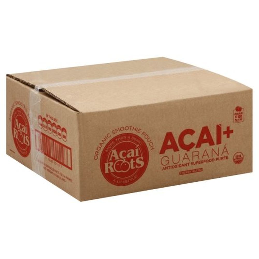 Acai Roots Organic Premium Acai Plus Guarana Superfood Puree Smoothie ...