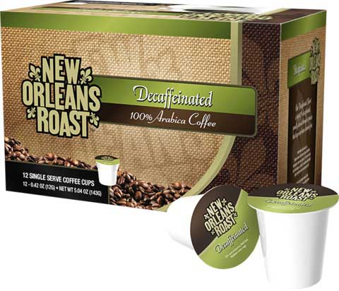 New Orleans Roast Single Serve Decaffeinated Coffee -- 72 Per Case