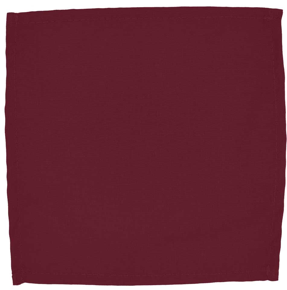Intedge Burgundy Poly/cotton Dinner Napkin, 22 X 22 Inch -- 12 Per Case