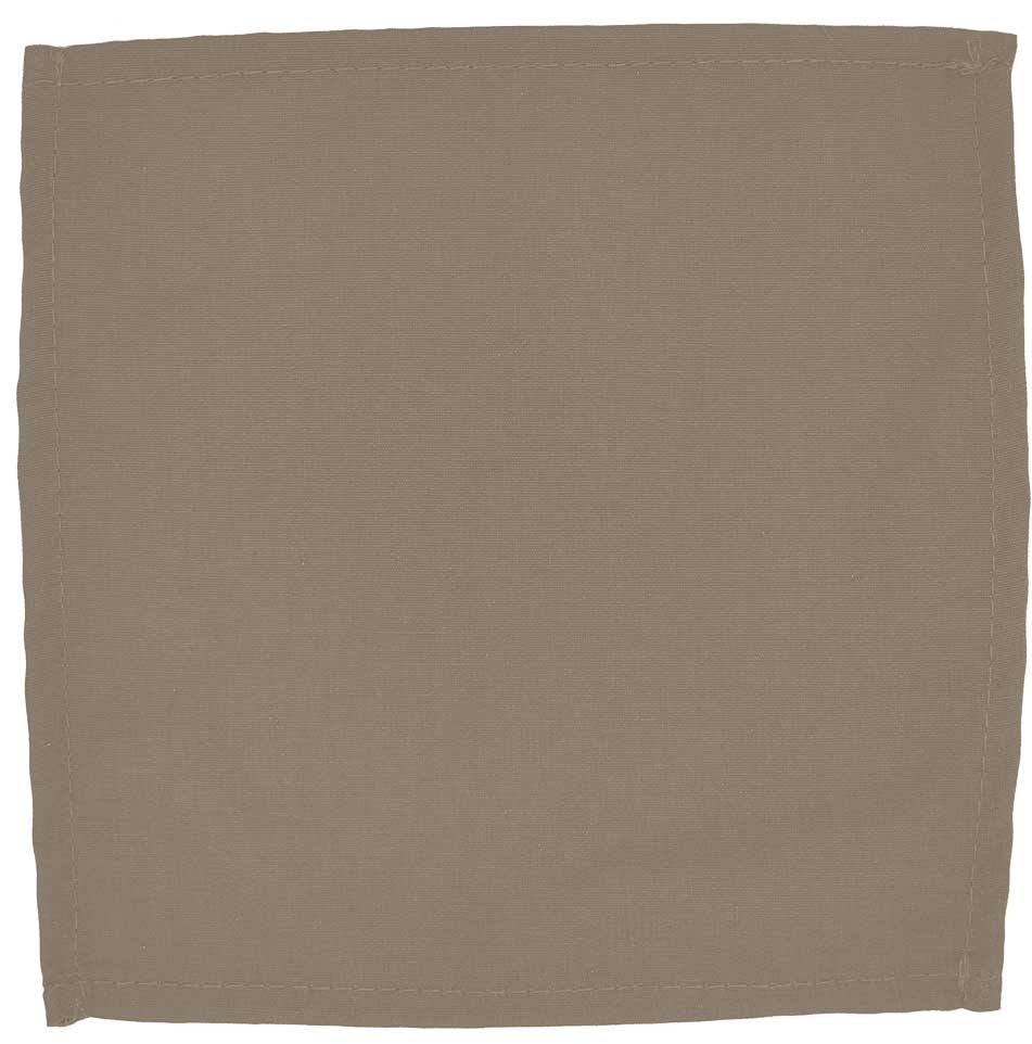 Intedge Beige 100 Percent Polyester Dinner Napkin, 18 x 18 inch -- 12 per case