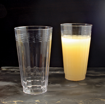 Yoshi Ware Emi Resposable Clear Extra Heavy Weight Plastic Tumbler, 16 Ounce, 20 Count -- 6 Per Case