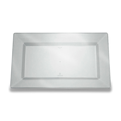 Yoshi Rectangle Clear Dessert Plate, 10 Count -- 12 Per Case
