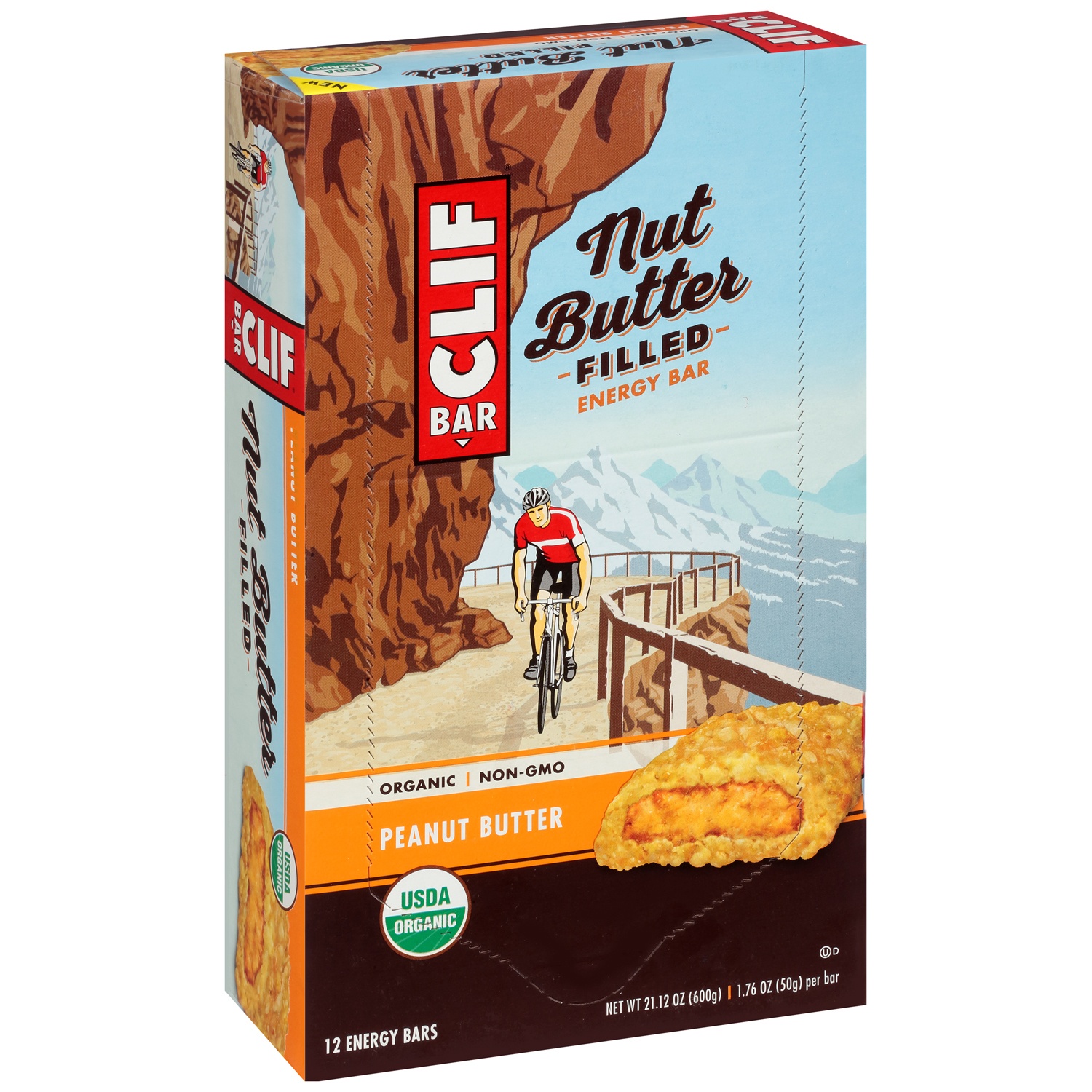 Clif Nut Butter Filled Peanut Butter Energy Bar, 1.76 Ounce -- 144 per case.