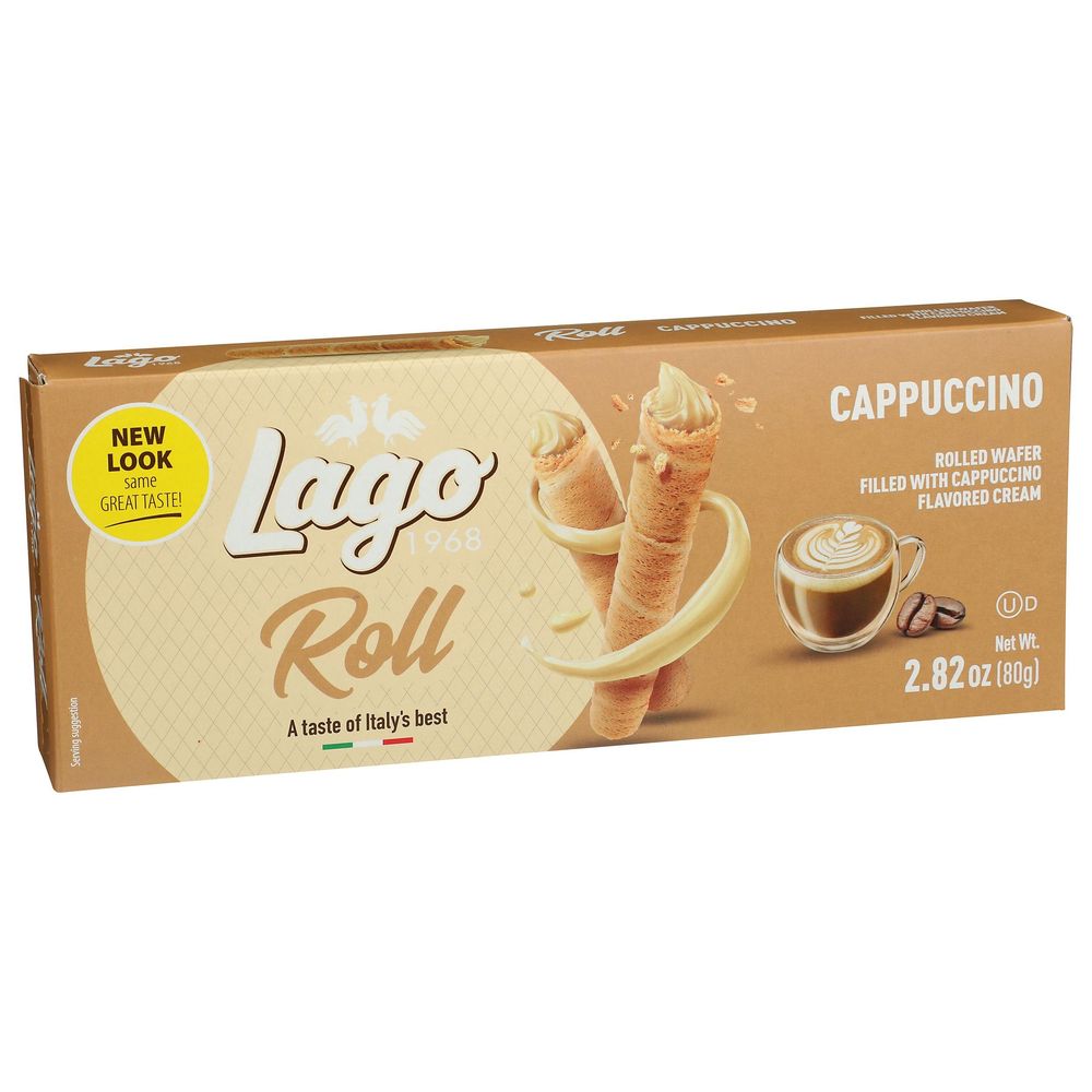 Gastone Lago Cappuccino Cream Wafer Roll, 2.82 Ounce -- 12 Per Case