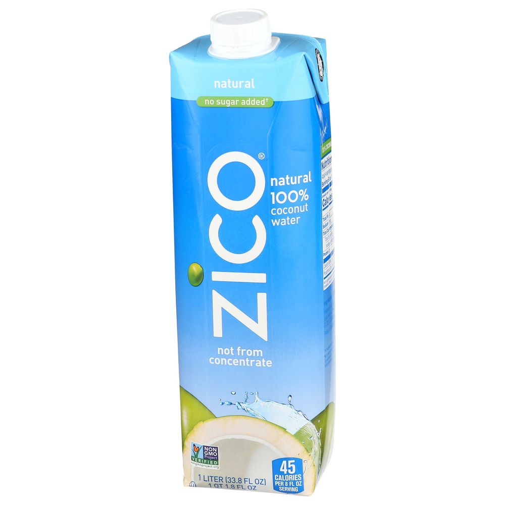 Zico Natural Coconut Water, 33.8 Fluid Ounce -- 12 per case