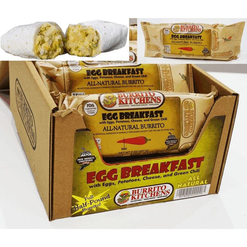 Burrito Kitchens Egg Breakfast Burrito, 8 Ounce -- 12 Per Case