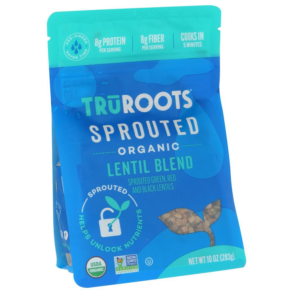 Truroots Organic Sprouted Lentil Blend, 10 Ounce -- 6 Per Case