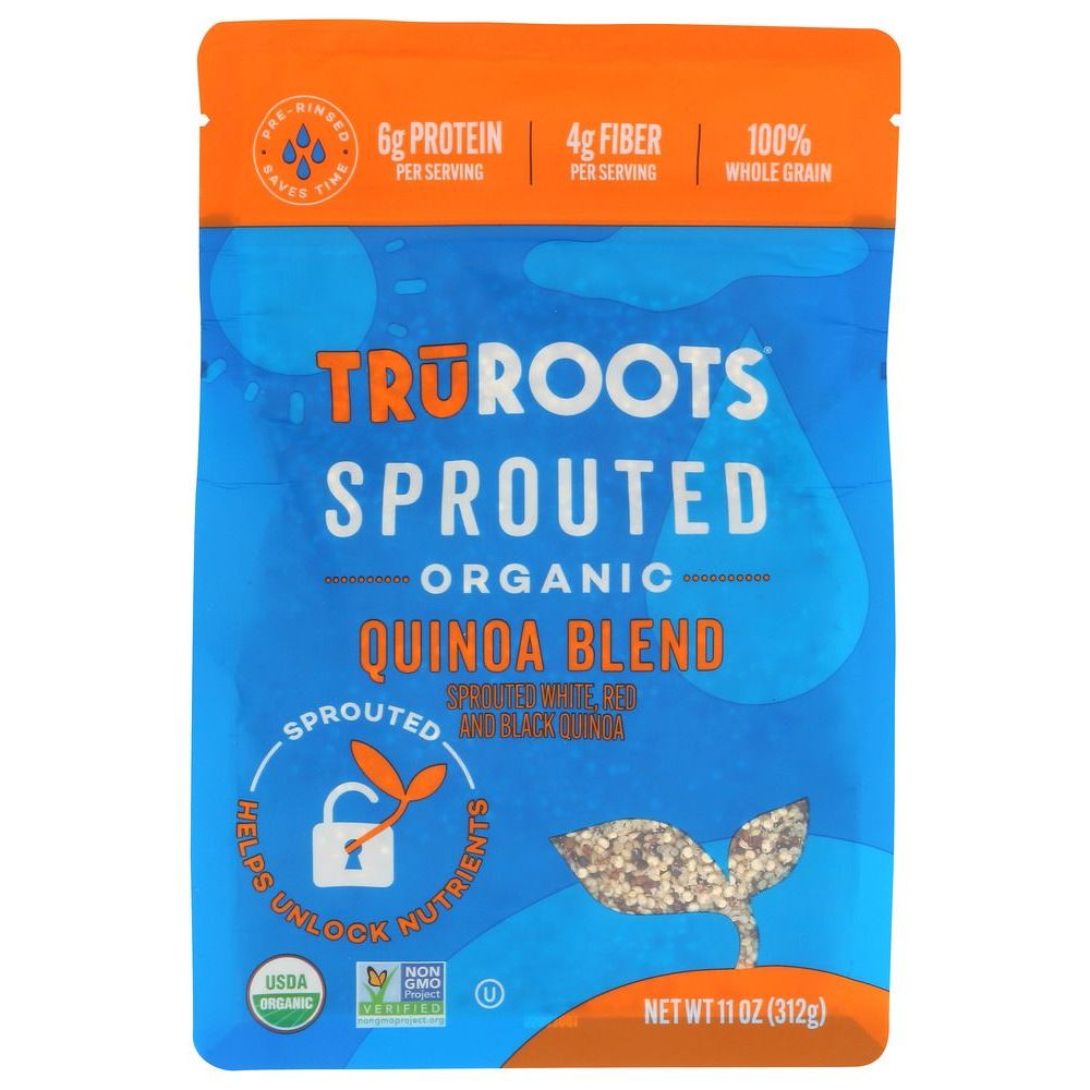 Truroots Organic Sprouted Trio Quinoa Accents  (6 Pack, 8 Oz. each)