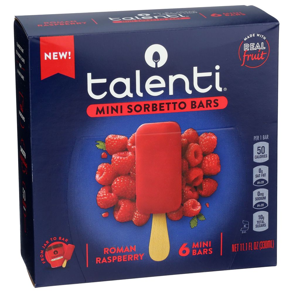 Talenti Mini Roman Raspberry Sorbetto Bar | FoodServiceDirect