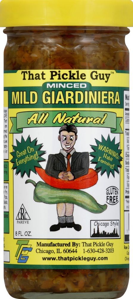 That Pickle Guy Minced Mild Giardiniera, 8 Fluid Ounce -- 12 Per Case