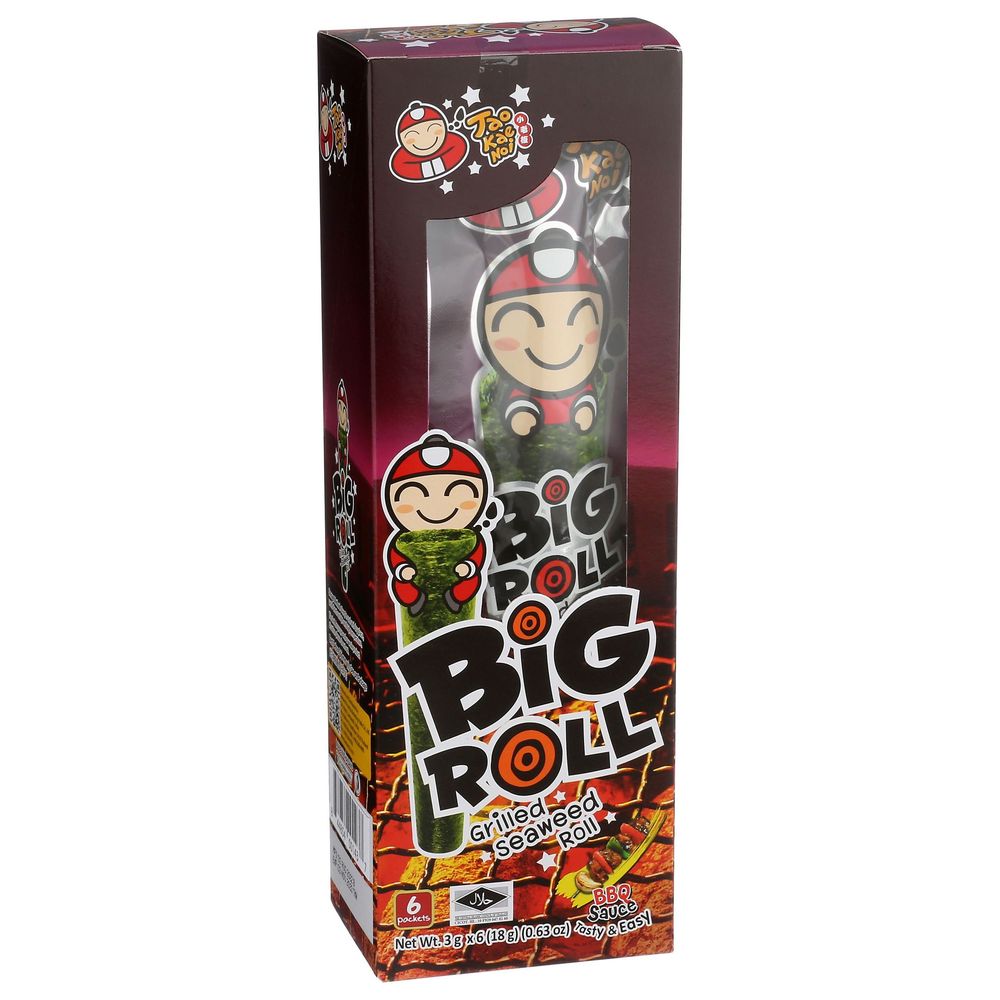 Taokaenoi Bbq Grilled Big Seaweed Rolls, 0.63 Ounce -- 12 Per Case