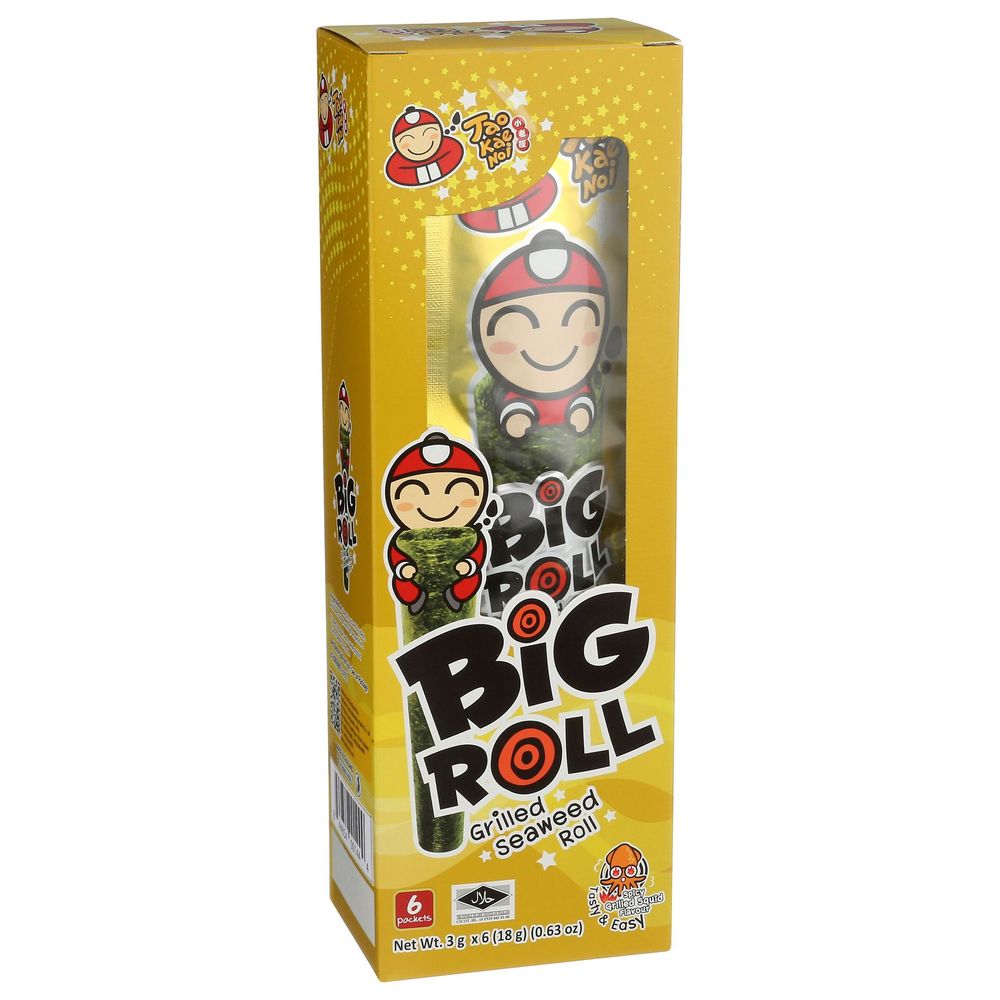 Taokaenoi Grilled Spicy Squid Seaweed Rolls, 0.6 Ounce -- 12 Per Case