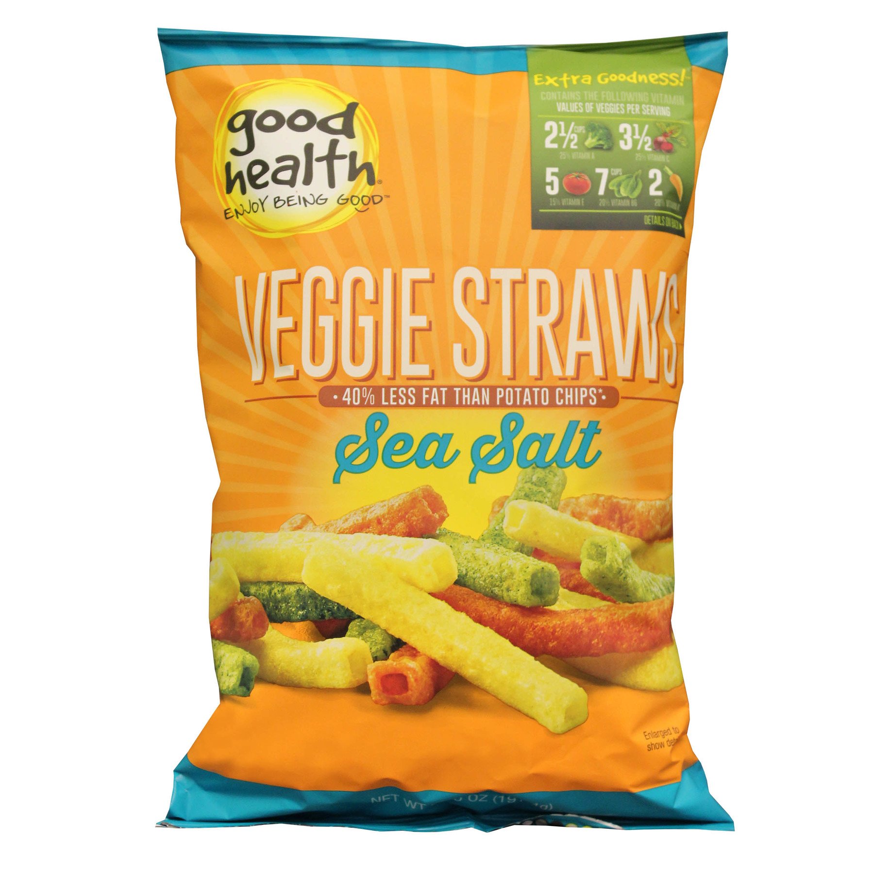 Good Health Sea Salt Veggie Straws, 6.75 Ounce -- 10 Per Case