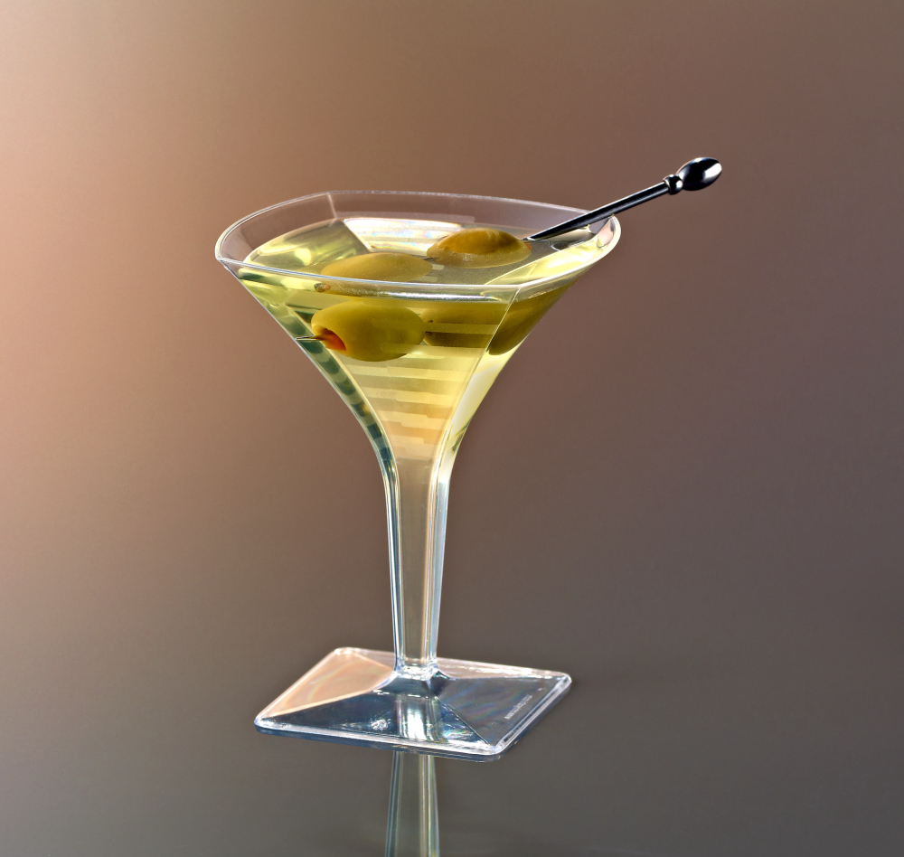 Yoshi Squares Mini Martini Glass, 2 Ounce -- 96 Per Case