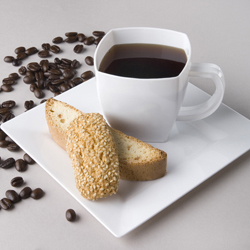 Yoshi Ware Emi Squares White Coffee Mug, 8 Ounce, 8 Count -- 12 Per Case