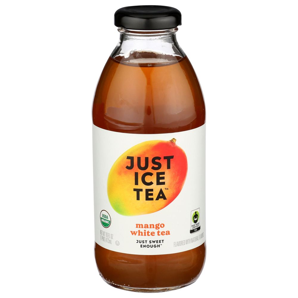 Just Ice Tea Mango White Tea, 16 Fluid Ounce -- 12 per case
