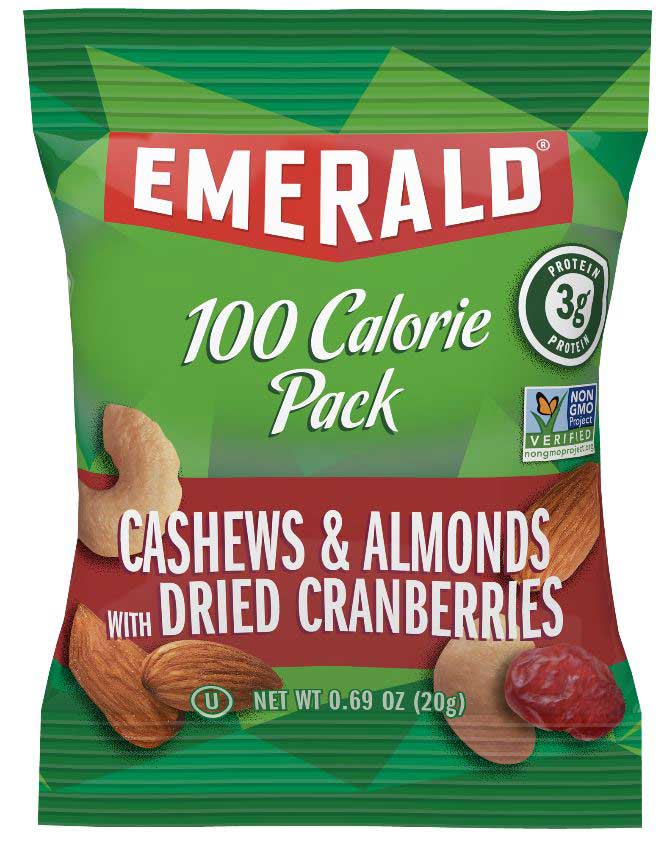 Emerald Cashews And Almonds With Dried Cranberry, 0.69 Ounce, 7 Count -- 12 Per Case