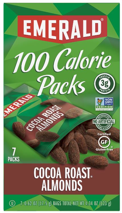 Emerald Cocoa Roast Almonds 100 Calorie Packs, 4.41 Ounce -- 12 Per Case
