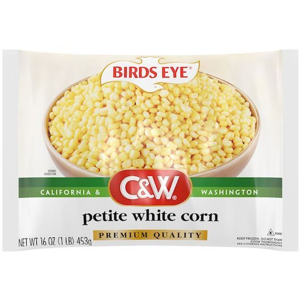 Birds Eye C And W Premium Quality Petite White Corn, 16 Ounce -- 6 Per Case